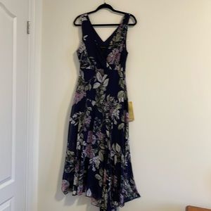 Navy Floral Dress